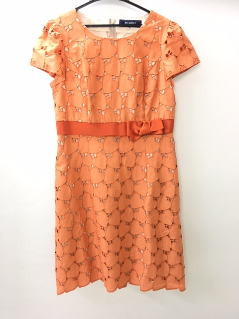 エムズグレイシー エムズグレイシー Heart Pattern Lace One-piece 911321 BE/OG/NY