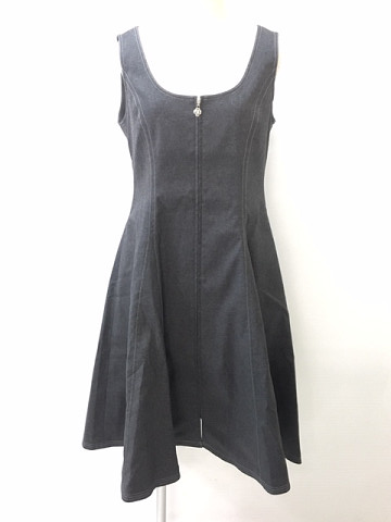 Denim like Jumper Skirt 911108