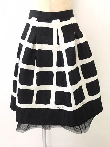 Monotone Check Skirt スカート 917116
