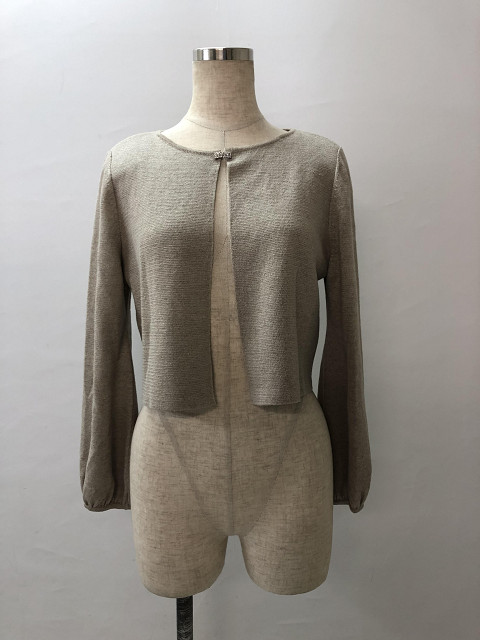 カーディガン 2019年 39297 Cardigan French Linen ナチュラル