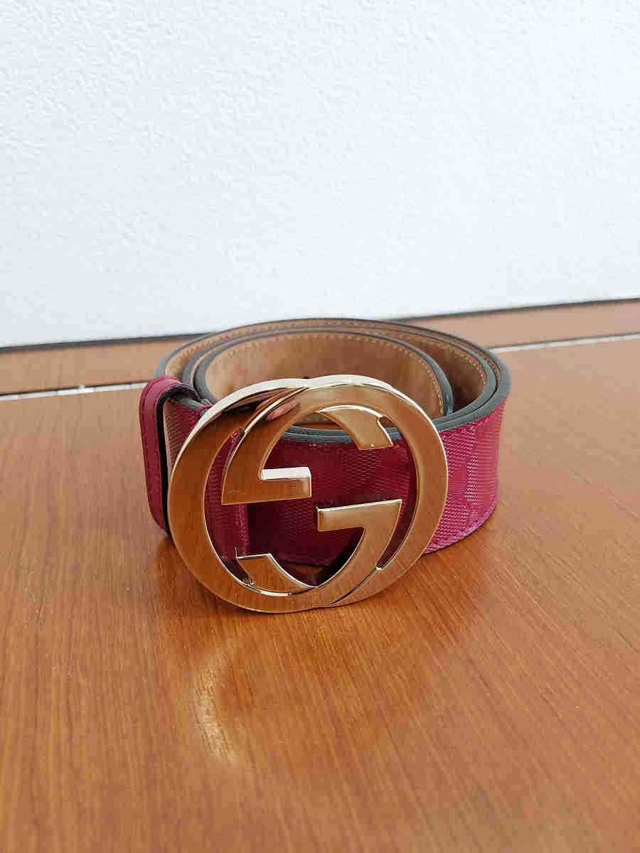 グッチ GGバックル ベルト レッド