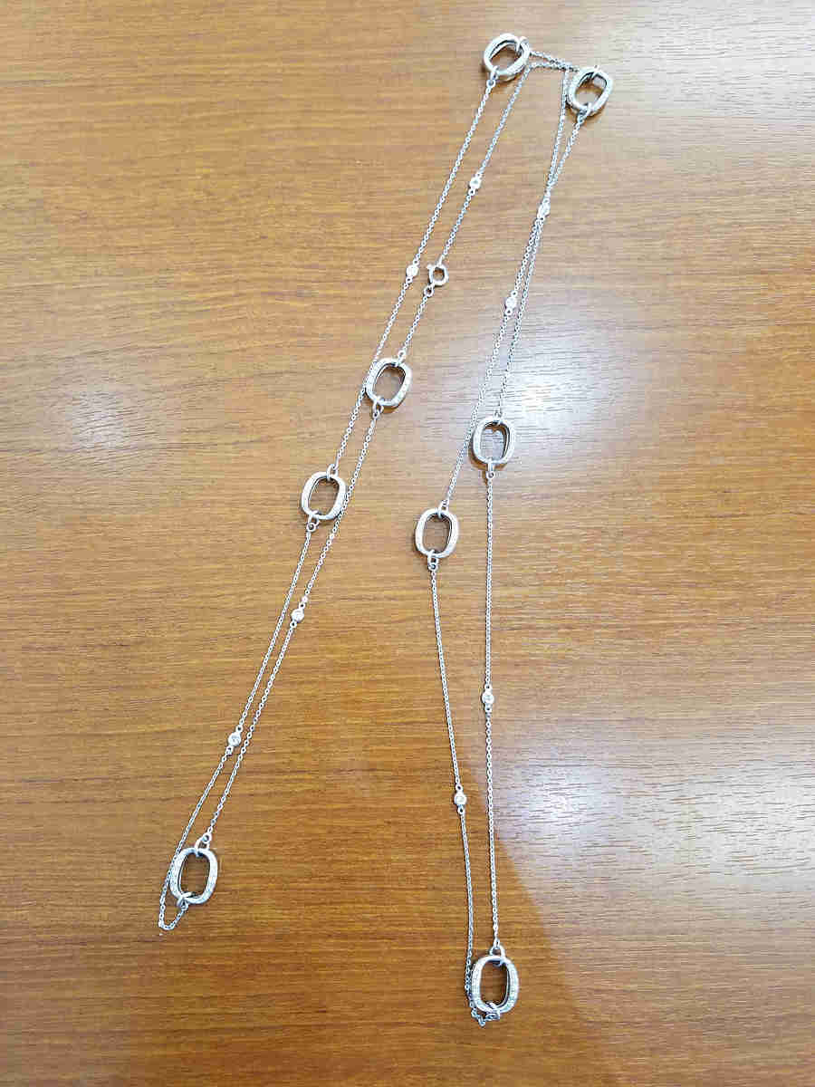 ダミアーニ ディーレース ダイヤモンド ネックレス K18WG シルバー