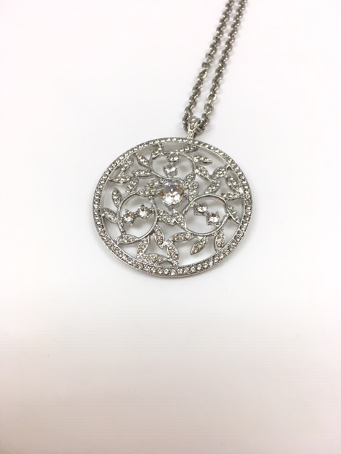 フォクシー ネックレス 25772 RHINESTONE NECKLACE クリア