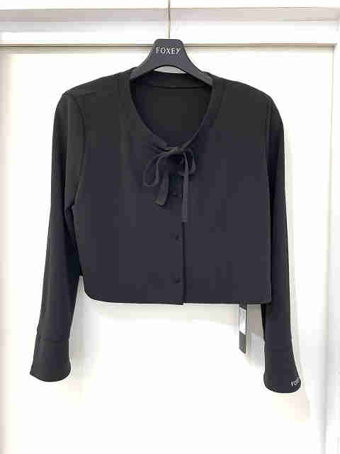 フォクシーニューヨーク ジャケット 2019年 39438 LADY BOW JACKET ブラック