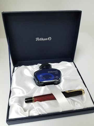 万年筆  スーベレーン M400 赤縞 EF 585 レッド