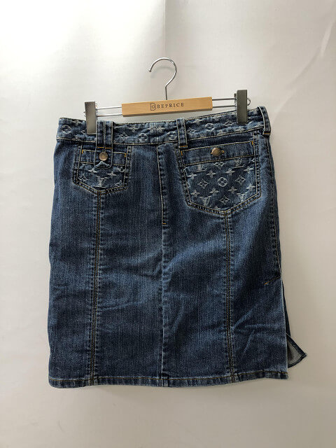 ルイヴィトン デニムスカート  Denim ブルー