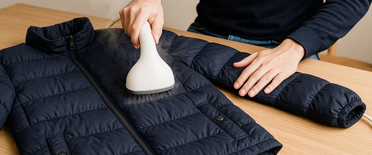 ダウンジャケットを高く売るコツ01.洋服の状態を整える