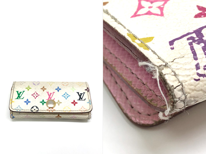 使い込んだマルチカラーのキーケース(ミュルティクレ4) M93731も買取可能