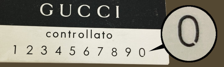 数字の「0」に注目