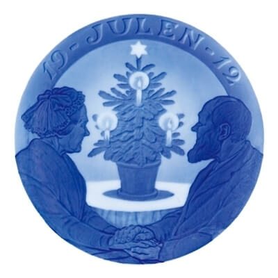 1912年 クリスマスツリーのそばの老夫婦