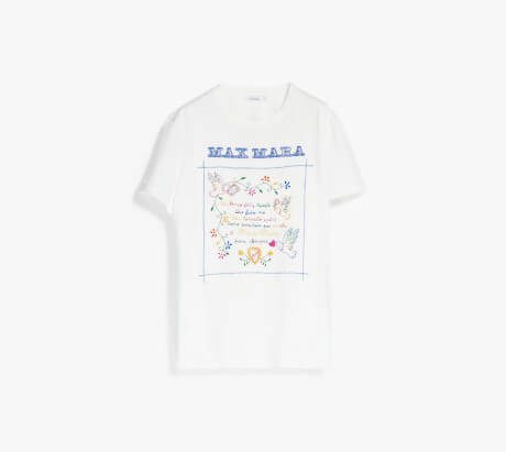 マックスマーラピュア コットン ジャージー Tシャツ 11941033105