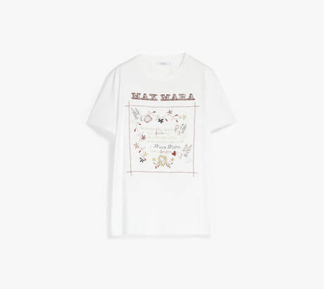 マックスマーラピュア コットン ジャージー Tシャツ 11941033106