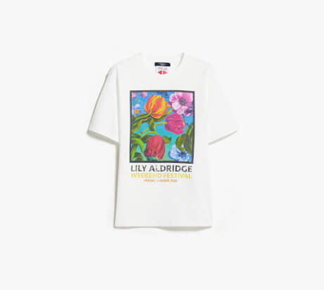 ウィークエンドマックスマーラコットン プリント Tシャツ 15971013105