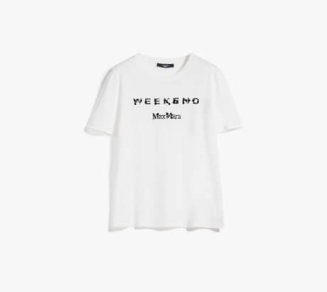 ウィークエンドマックスマーラピュア コットン プリント Tシャツ 15971013708