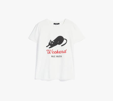 ウィークエンドマックスマーラコットン プリント Tシャツ 15971043113