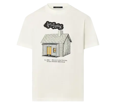 ルイヴィトンLVフォール･コレクション LVハウスプリンテッドTシャツ 1AARP4