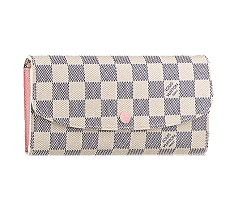 ルイヴィトンダミエアズール ポルトフォイユ･エミリー（ローズバレリーヌ） N41625