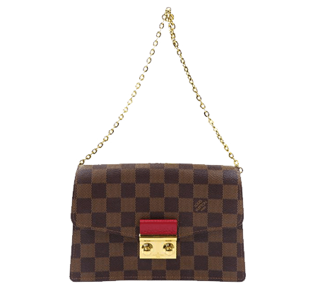 ルイヴィトンダミエ ポルトフォイユ・クロワゼットチェーン N60288