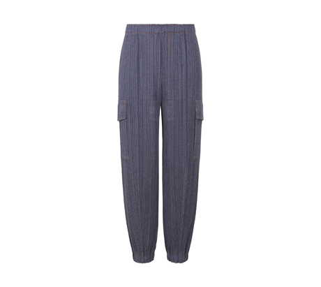 プリーツプリーズイッセイミヤケテーパードパンツ COTTON DENIM PP41JF263