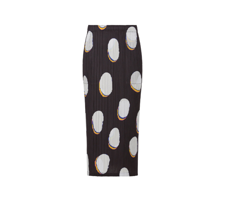 プリーツプリーズイッセイミヤケスカート BEAN DOTS PP41JG675