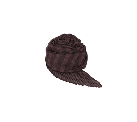 ISSEY MIYAKE プリーツプリーズ スカーフ イッセイミヤケ プリーツプリーズ スカーフ 菱形 オレンジ色