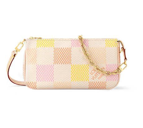 ルイヴィトンダミエ ポシェット･アクセソワール ピーチ ピンク N40642