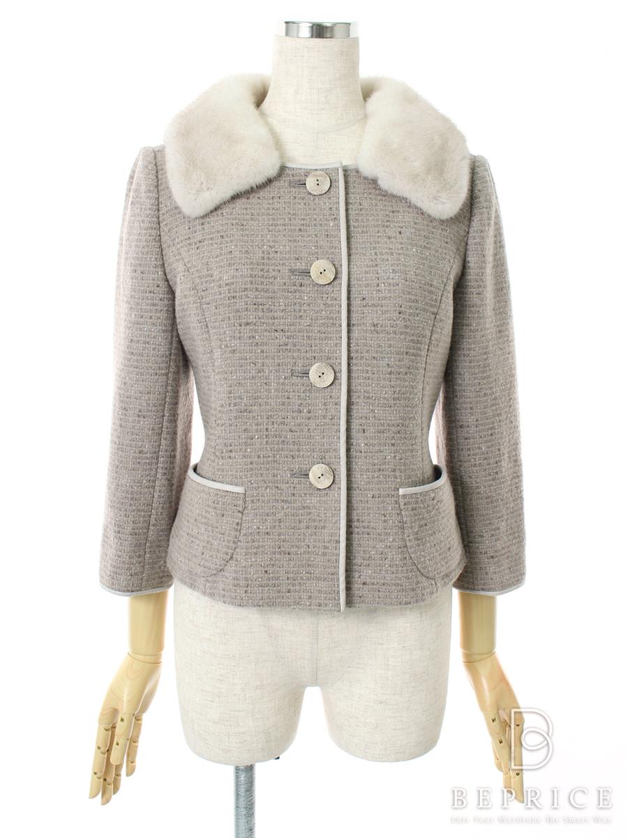 フォクシーブティック ジャケット Marron Tweed ミンクファー付 36253買取参考価格 | 横浜市西区