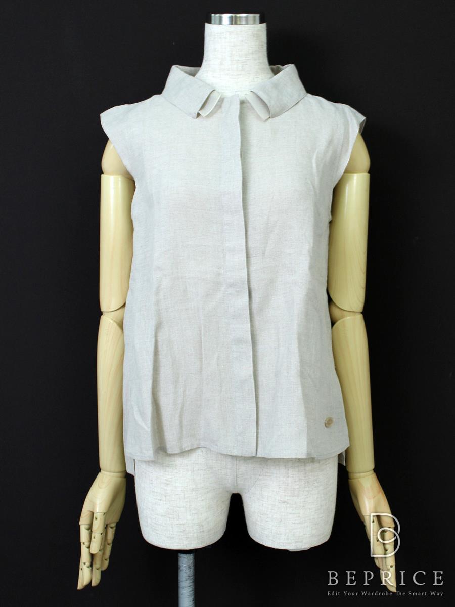 フォクシーブティック シャツ 2016年 トップス Blouse Double Collar リネン 34592 ベージュ買取参考価格 | 横浜市西区