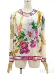 レオナールTシャツ カットソー 長袖 花柄 アイボリーの参考買取価格