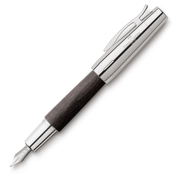 ファーバーカステル万年筆 148221 E-motion Pearwood Black エモーション 梨の木 ブラック