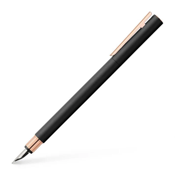 ファーバーカステル万年筆 343100 Neo Slim Black/Rose Gold ネオスリム ブラック/ローズゴールド