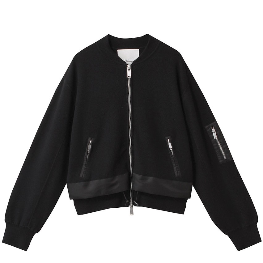 3.1フィリップリムKNIT LAYERED BOMBER JACKET P252-70473TSM