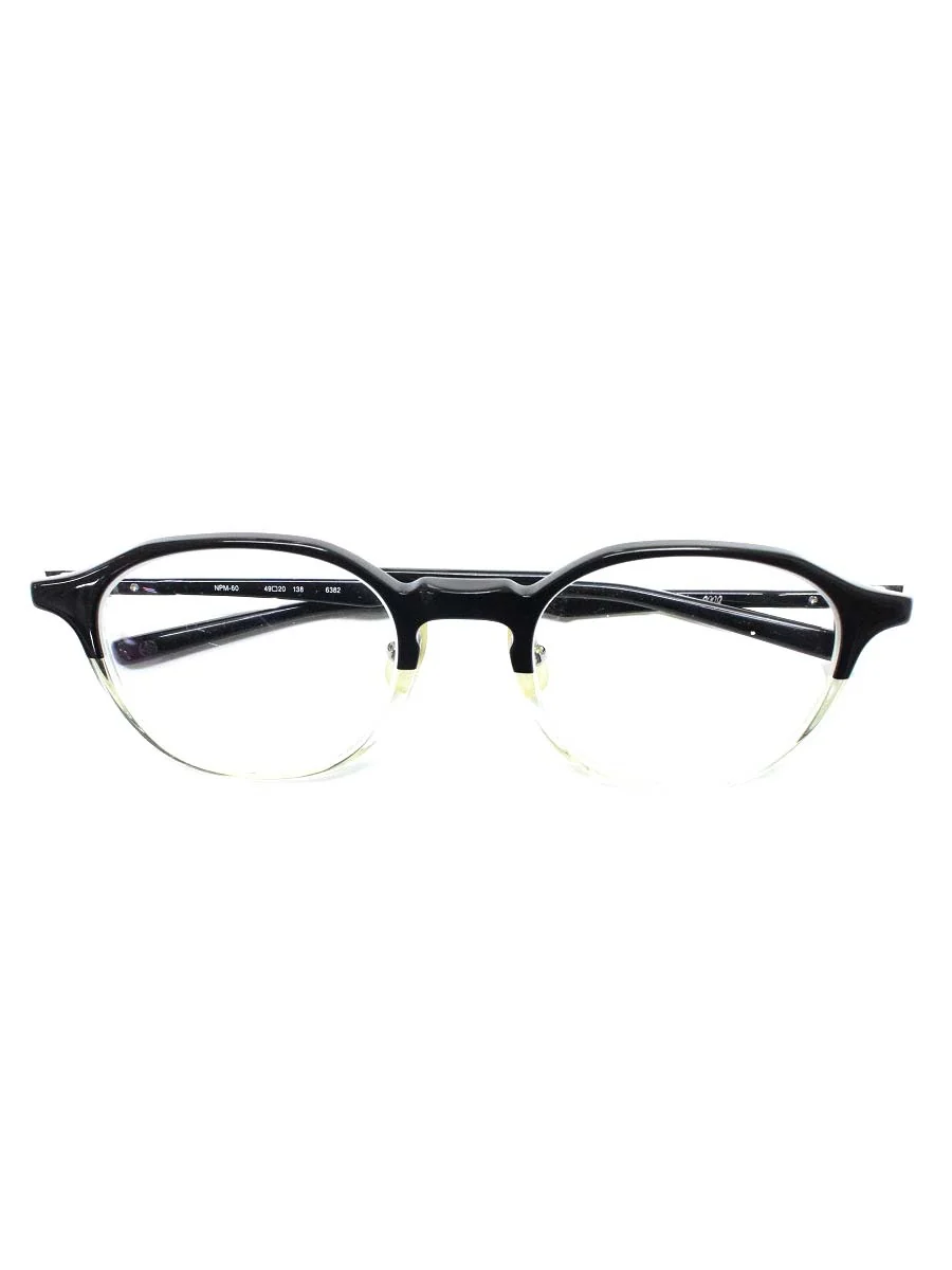 フォーナインズ NPM-60 メガネ ブラック/クリア/シルバー コンビ ウェリントン買取参考価格 | 札幌市厚別区