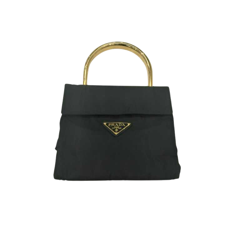 プラダ ハンドバッグ ネイビー ナイロン ゴールドハンドル買取実績 | 奈良県生駒市