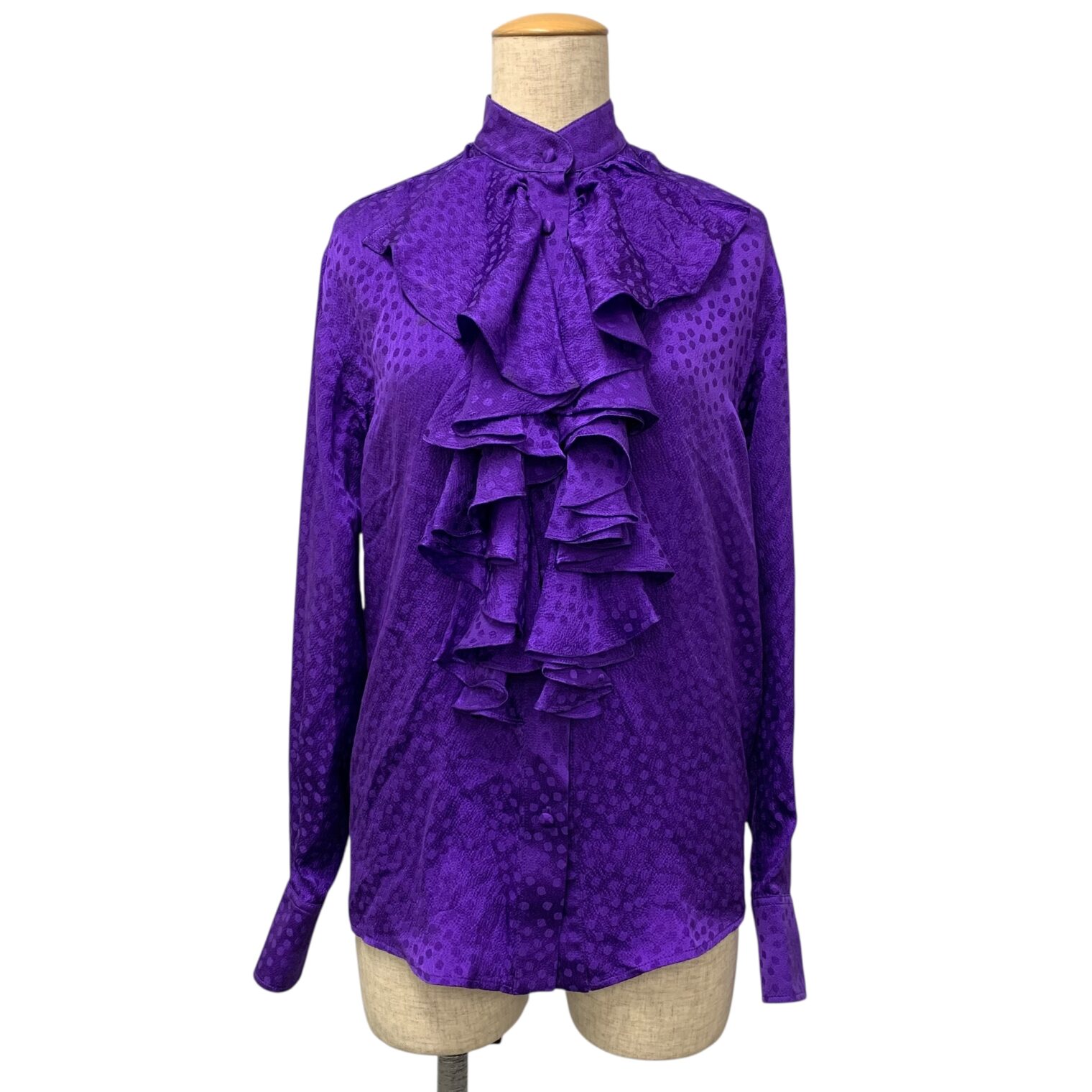 アミパリス H20FC750.424 ブラウス 34 パープル 長袖 フリル買取実績 | 大阪市天王寺区