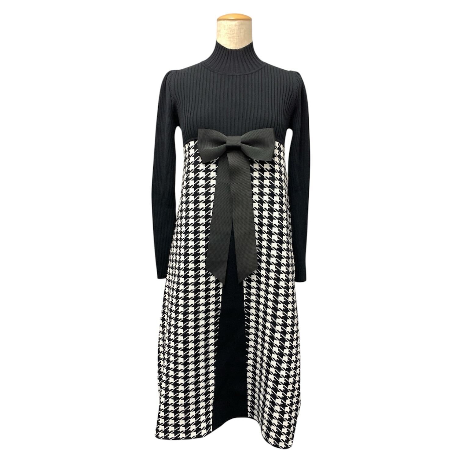 エムズグレイシー 118606 千鳥柄ニットドレス買取実績 | 名古屋市天白区