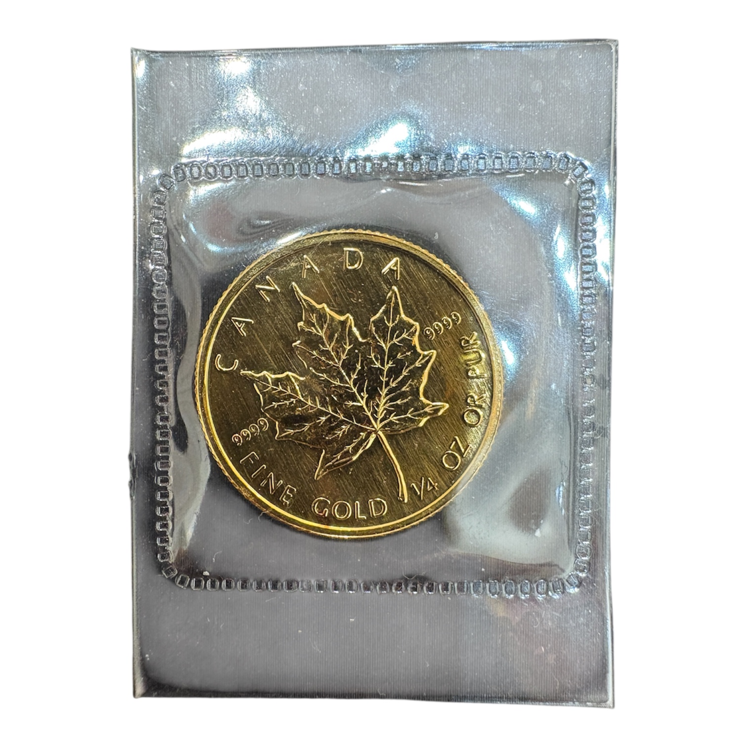 カナダ メープルリーフ金貨 1/4オンス（K24／純度99.99%）買取実績 | 兵庫県神戸市