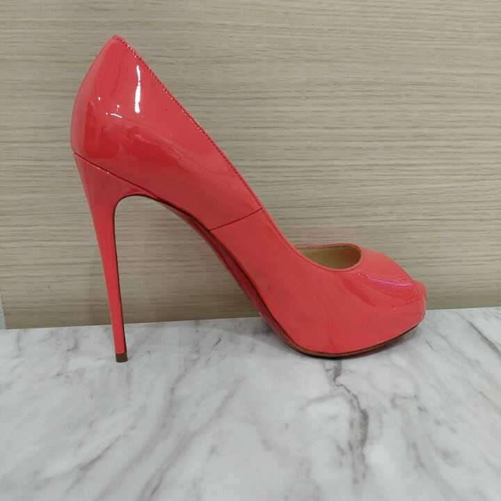 クリスチャンルブタン パンプス ピンク オープントゥ 1150600買取実績 | 大阪市天王寺区
