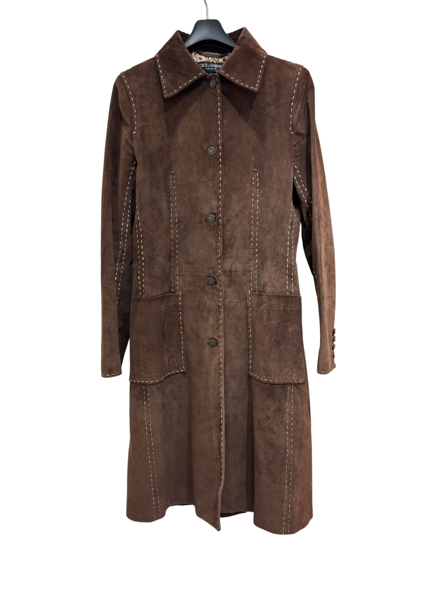 ドルチェ&ガッバーナ レザーコート ブラウン買取実績 | 大阪府河内長野市