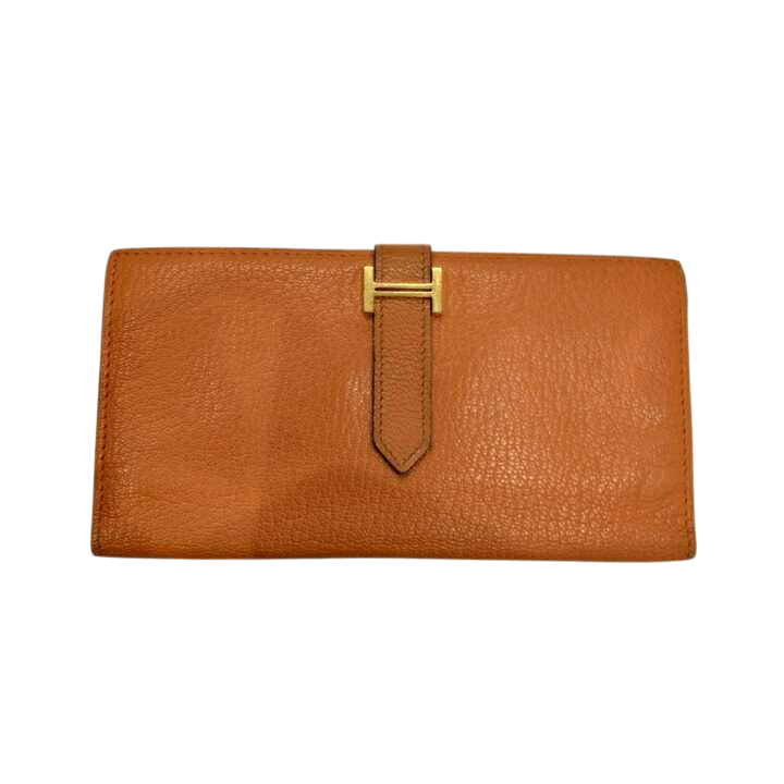 エルメス ベアンデュプリ 長財布 オレンジ シェーブル 三つ折り買取実績 | 長野県松本市