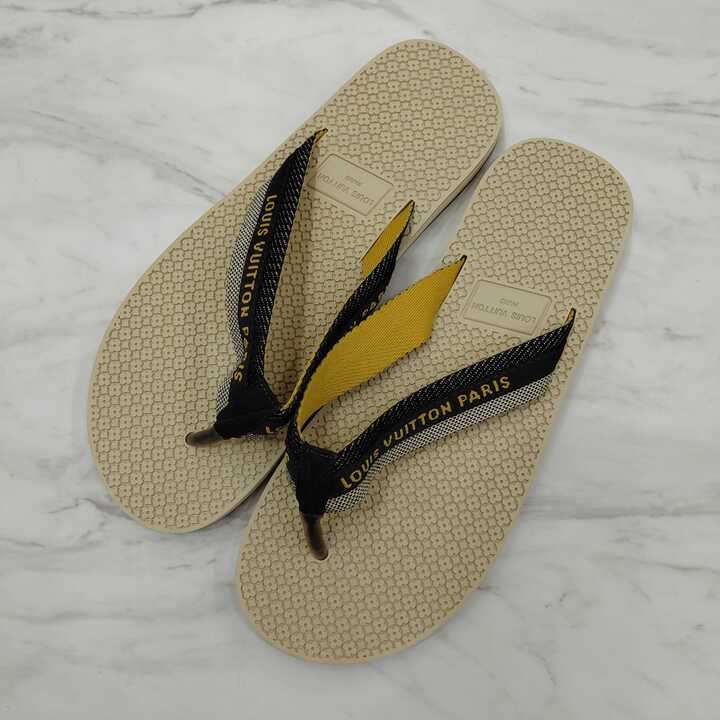 ルイヴィトン ビーチサンダル アイボリー デニム買取実績 | 大阪市天王寺区