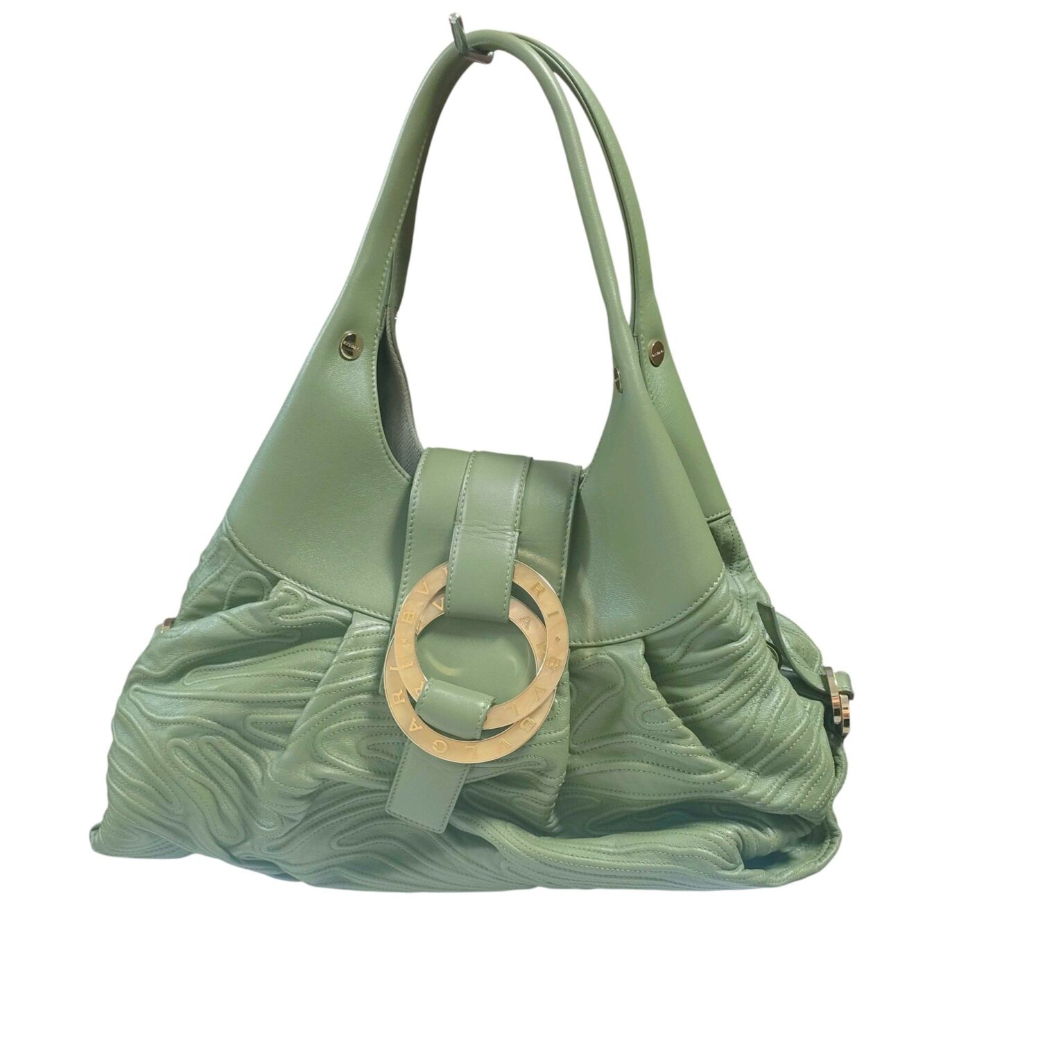 ブルガリ バッグ グリーン チャンドラ レザー買取実績 | 東京都杉並区