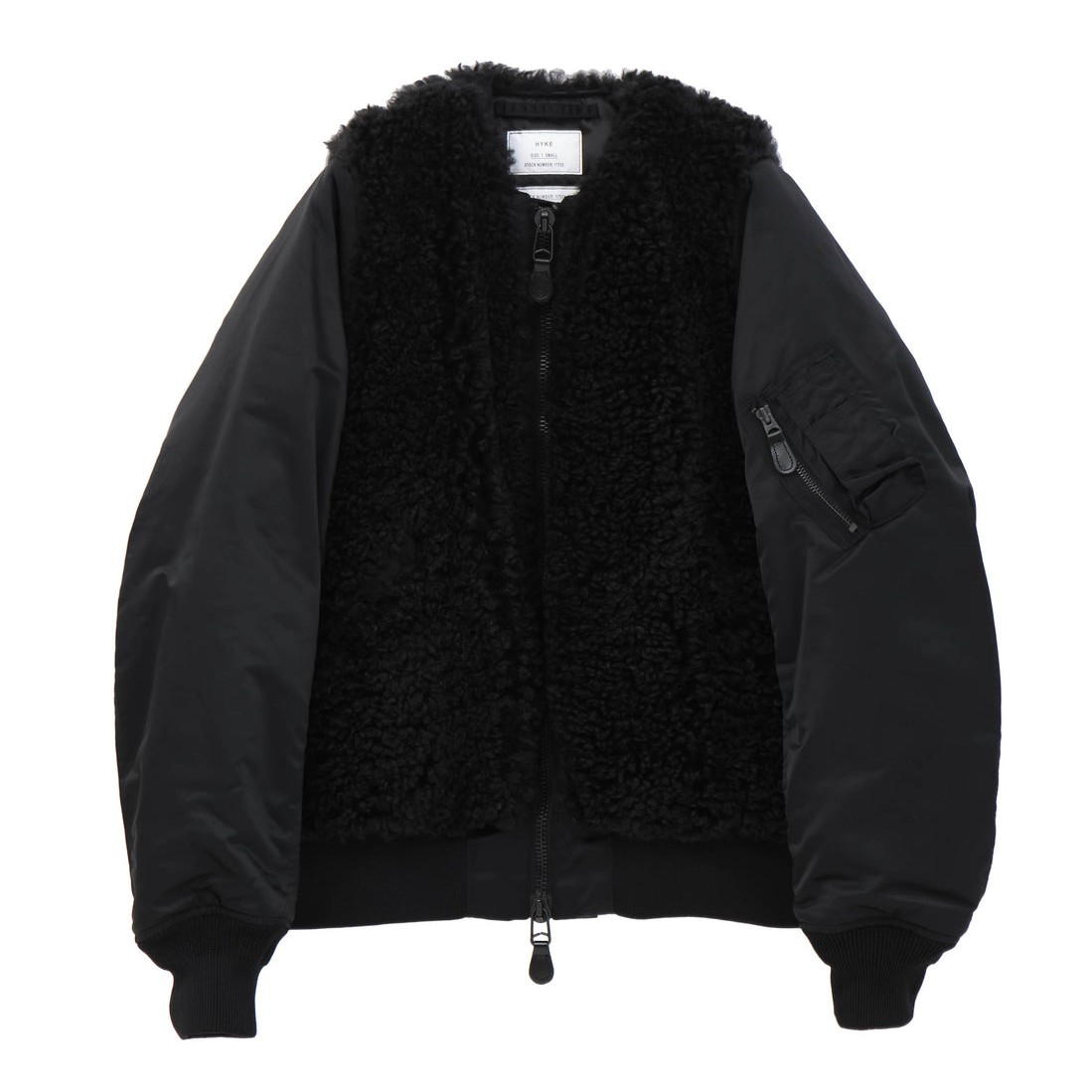 FAUX SHEARLING TYPE MA-1 JACKET