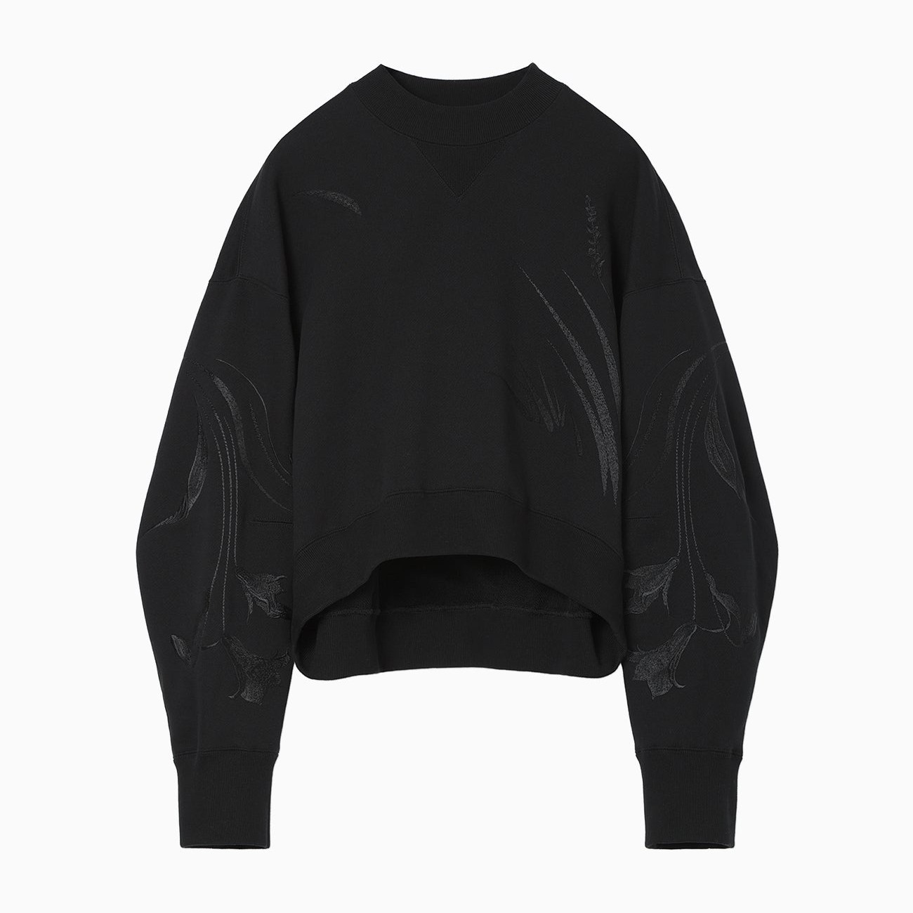 マメクロゴウチFloral Motif Embroidered Sweatshirts MM25FW-JS071