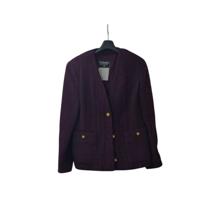 シャネル ノーカラージャケット パープル買取実績 | 東京都練馬区