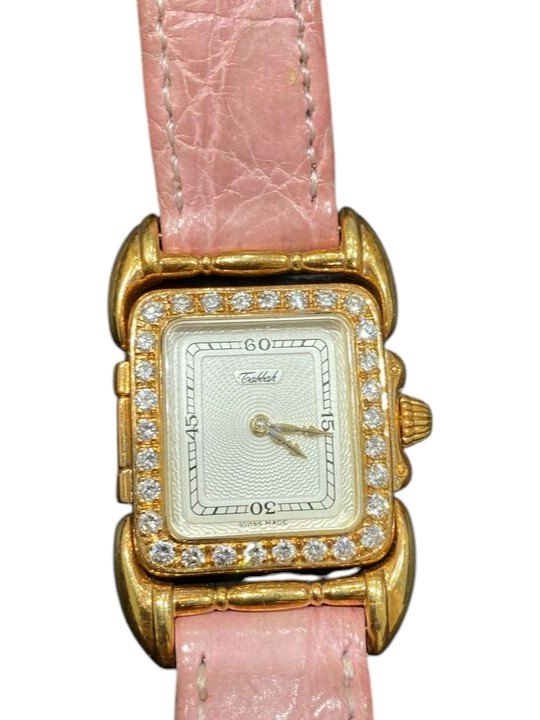 タバー サガ 腕時計 ダイヤベゼル 18K刻印 QZ買取実績 | 大阪市北区