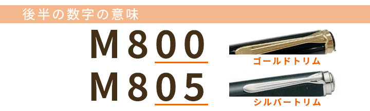 ペリカン型番-後半の数字の意味