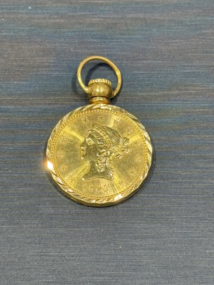 22K 金貨モチーフ ペンダントトップ買取実績 | 札幌市厚別区