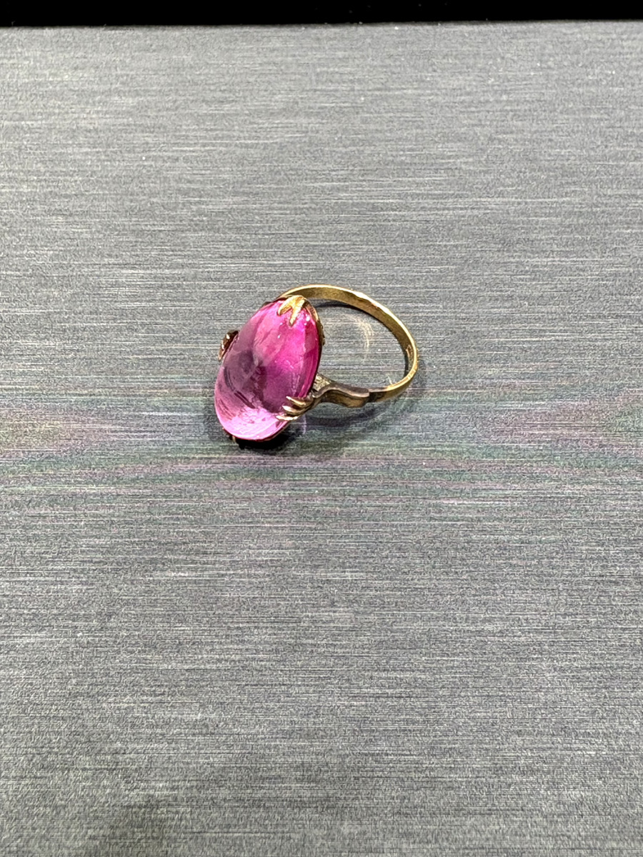 K18 リング×ピンク系カボション買取実績 | 札幌市厚別区