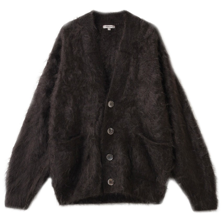 ブラミンクカシミヤファーVネックカーディガン 7915-299-0078